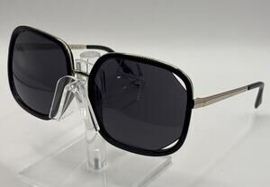 Kendall + Kylie KAT KK5114 001 Black Gold Oversized Square Sunglasses